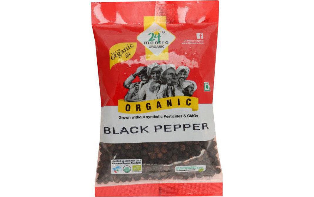 24 Mantra Organic Black Pepper    Pack  100 grams